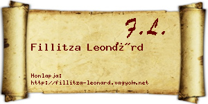 Fillitza Leonárd névjegykártya